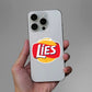 Lies Sticker waterproof vinyl decal for laptop, bike, car & bottle