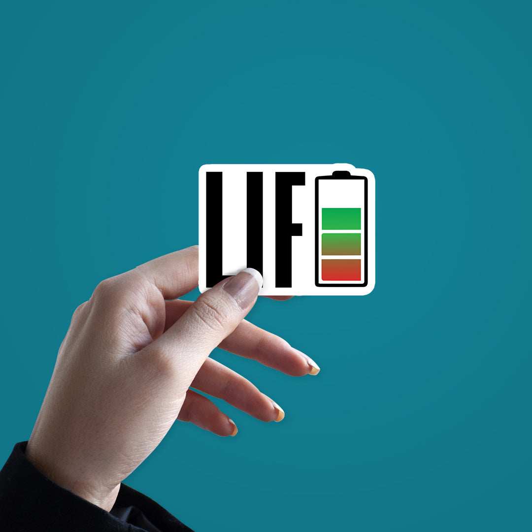 Life Sticker waterproof vinyl decal for laptop, bike, car & bottle