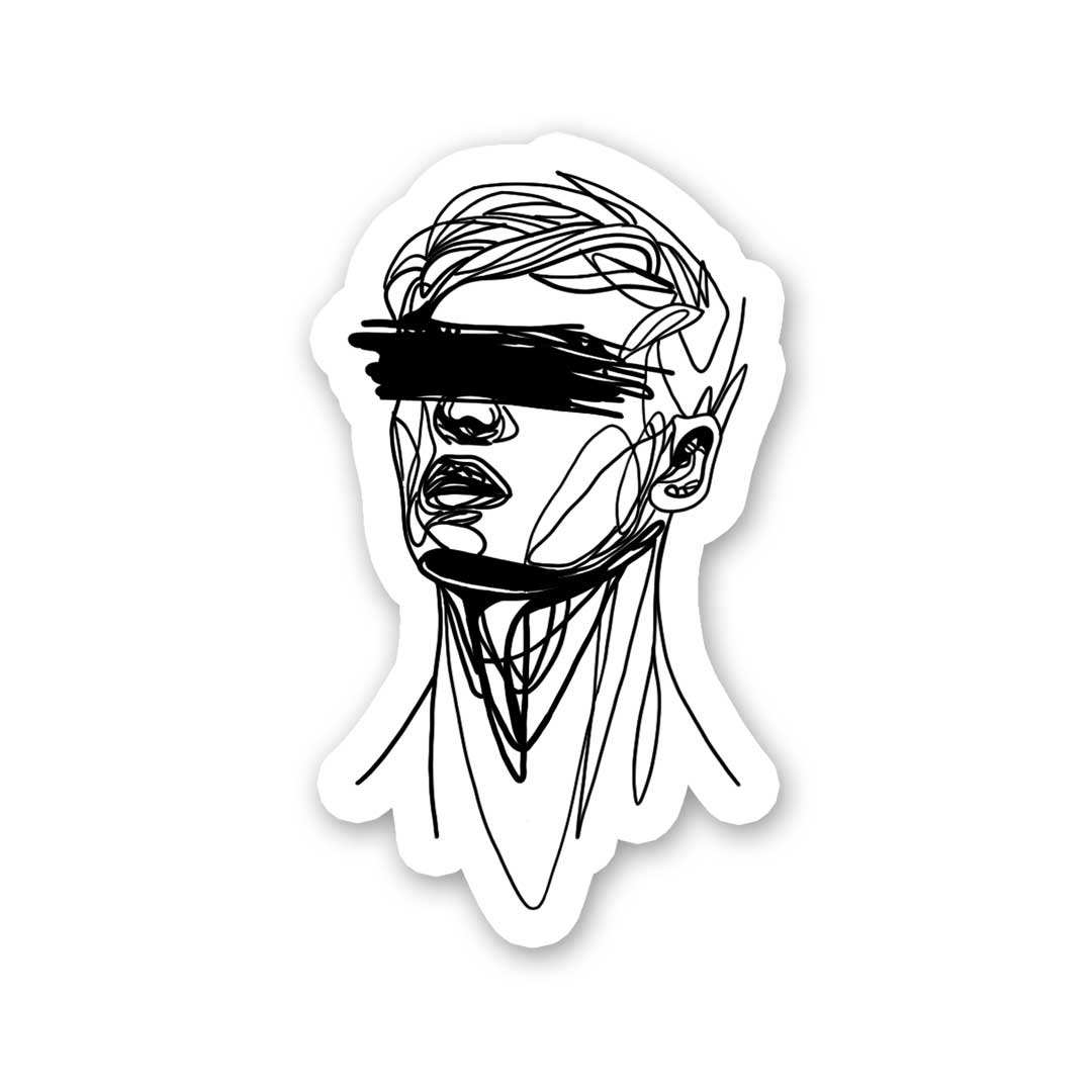 Buy Line Art Sticker Online | Premium Waterproof Vinyl | STICK IT UP