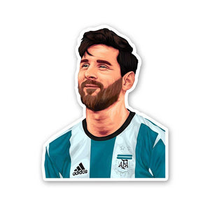Lionel Messi Argentina 2.0 Sticker waterproof vinyl decal for laptop, bike, car & bottle