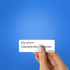 Long Story Short Sticker waterproof vinyl decal for laptop, bike, car & bottle