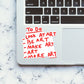 Look At Art Sticker waterproof vinyl decal for laptop, bike, car & bottle