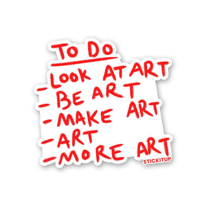 Look At Art Sticker waterproof vinyl decal for laptop, bike, car & bottle