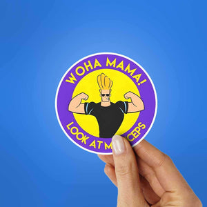 Look At My Biceps Sticker waterproof vinyl decal for laptop, bike, car & bottle