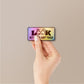 Look Don't Touch Holographic Stickers - Holographic stickers | STICK IT UP
