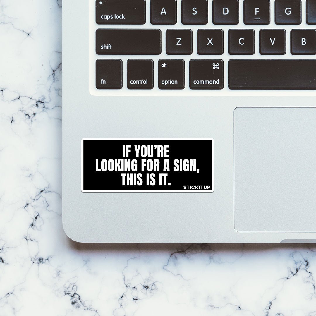Looking For A Sign Sticker waterproof vinyl decal for laptop, bike, car & bottle