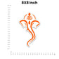 Lord Ganesha Bumper Sticker waterproof vinyl decal for laptop, bike, car & bottle