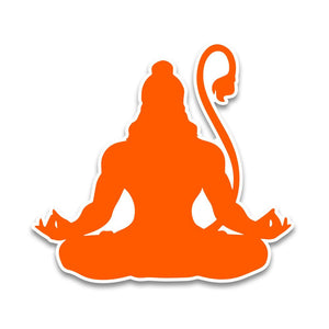 Lord Hanuman 3.0 Bumper Sticker waterproof vinyl decal for laptop, bike, car & bottle