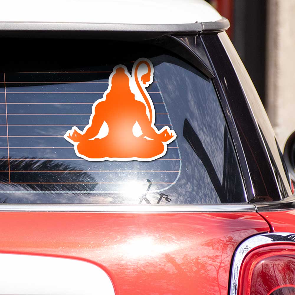 Lord Hanuman 3.0 Bumper Sticker waterproof vinyl decal for laptop, bike, car & bottle