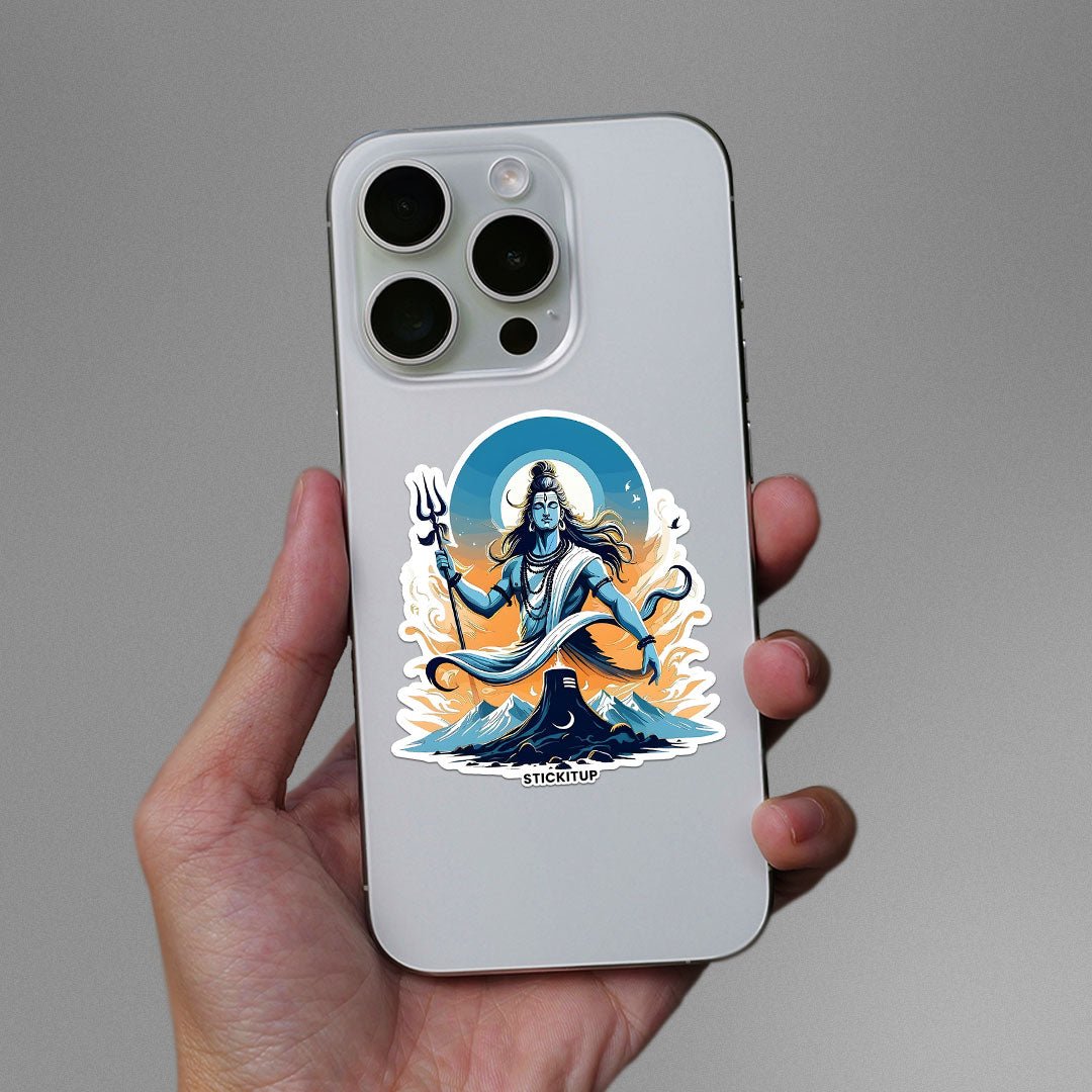 Lord Mahadev 3.0 Sticker waterproof vinyl decal for laptop, bike, car & bottle