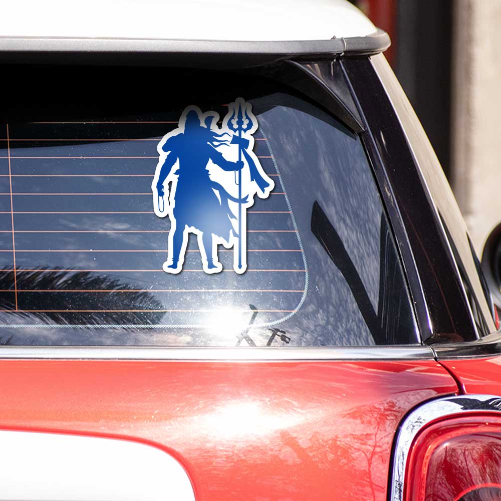 Lord Shiva 2.0 Bumper Sticker waterproof vinyl decal for laptop, bike, car & bottle
