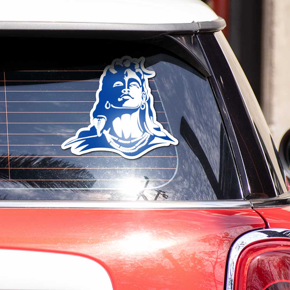 Lord Shiva Adiyogi Bumper Sticker - Bumper Sticker | STICK IT UP