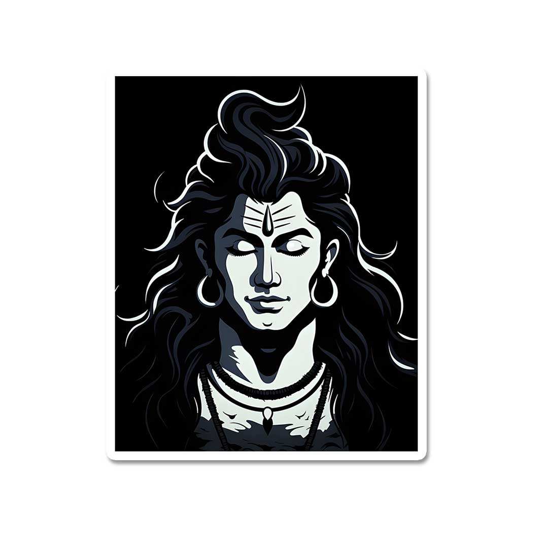 Angry Shiva Sticker Buy Lord Shiva Sticker Online | Stickers | STICK IT UP
