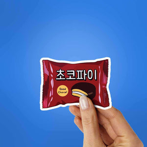 Lotte Pie Korean Sticker waterproof vinyl decal for laptop, bike, car & bottle