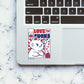 Love Sucks Sticker waterproof vinyl decal for laptop, bike, car & bottle