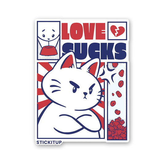 Love Sucks Sticker - STICK IT UP