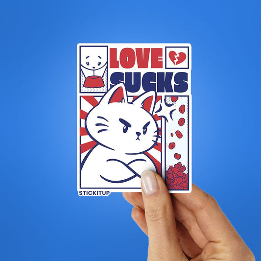 Love Sucks Sticker - STICK IT UP