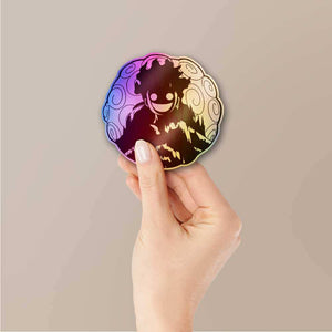 Luffy Awakening Holographic Sticker waterproof vinyl decal for laptop, bike, car & bottle