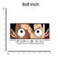 Luffy Eyes Bumper Sticker waterproof vinyl decal for laptop, bike, car & bottle