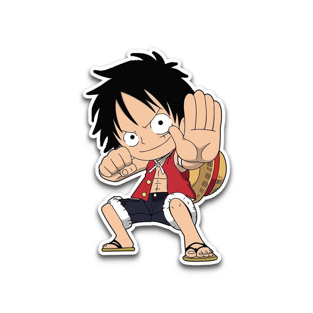 Luffy Mini Sticker Buy Luffy Punch Bumper Sticker Online | Bumper Sticker | STICK IT UP