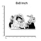 Luffy Zoro Bumper Sticker waterproof vinyl decal for laptop, bike, car & bottle