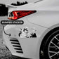 Luffy Zoro Bumper Sticker waterproof vinyl decal for laptop, bike, car & bottle