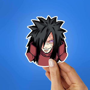 Madara Uchiha Sticker waterproof vinyl decal for laptop, bike, car & bottle