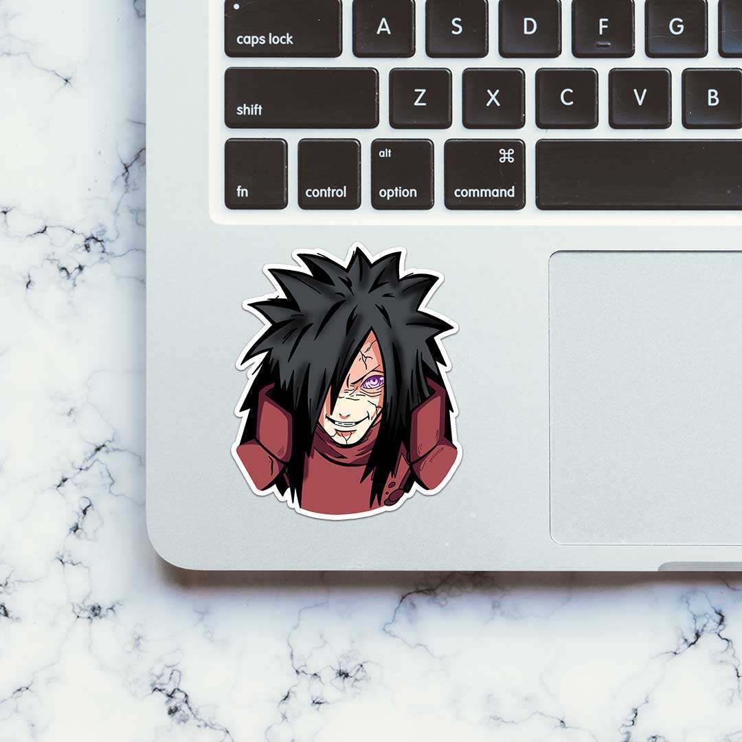 Madara Uchiha Sticker waterproof vinyl decal for laptop, bike, car & bottle
