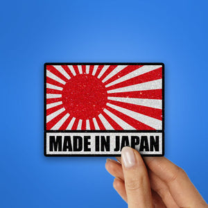 Made In Japan 0.1 Glitter Sticker waterproof vinyl decal for laptop, bike, car & bottle