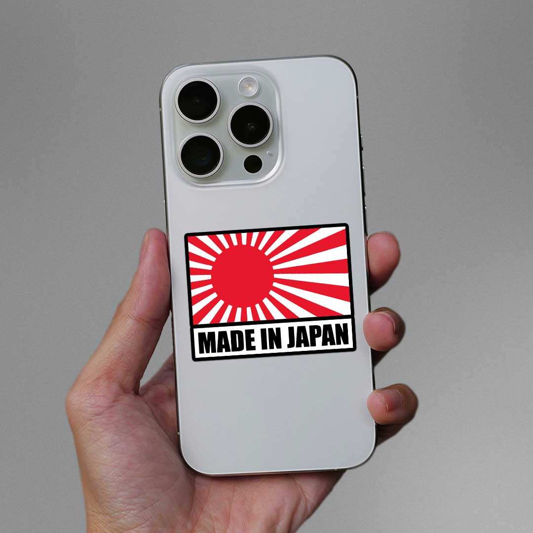 Made In Japan Sticker waterproof vinyl decal for laptop, bike, car & bottle