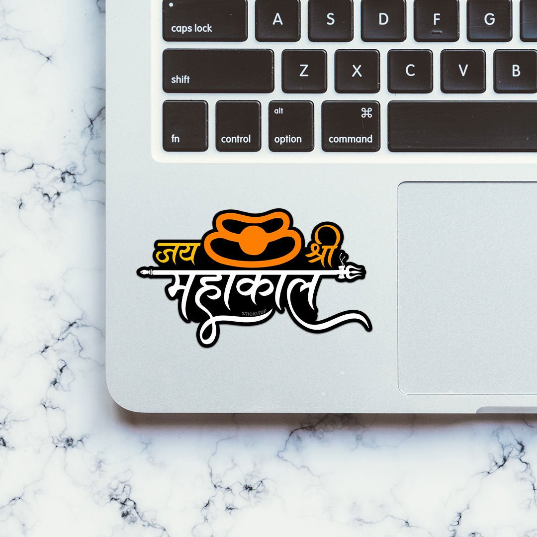 Mahakaal Sticker waterproof vinyl decal for laptop, bike, car & bottle