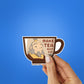 Make Tea Not War Sticker waterproof vinyl decal for laptop, bike, car & bottle