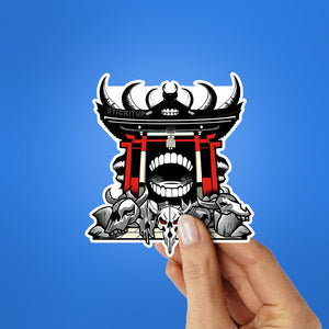 Malevolent Shrine Sticker waterproof vinyl decal for laptop, bike, car & bottle