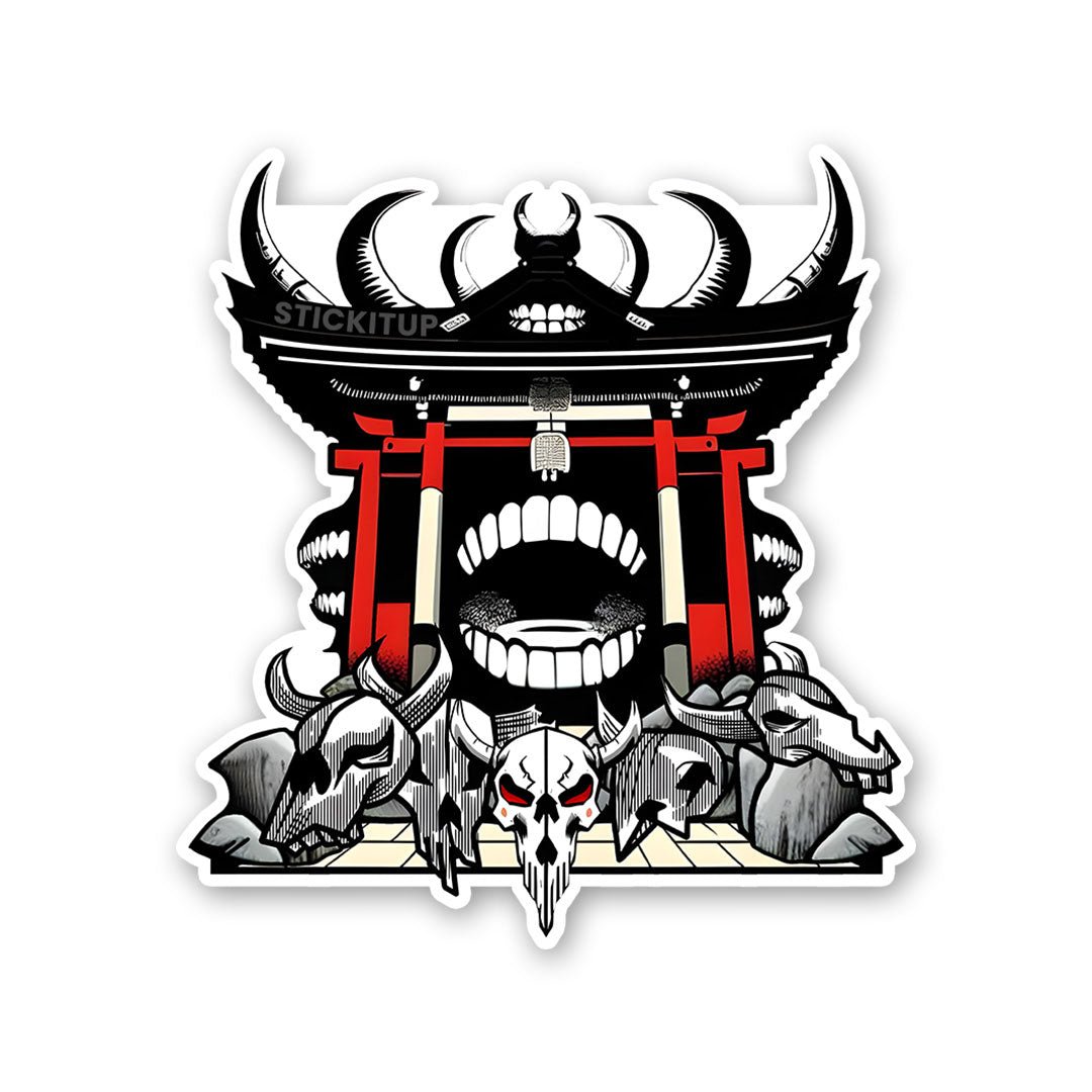 Malevolent Shrine Sticker waterproof vinyl decal for laptop, bike, car & bottle