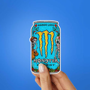 Mango Energy Can Glitter Sticker - Glitter Stickers | STICK IT UP