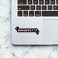 Manifest It Stickers waterproof vinyl decal for laptop, bike, car & bottle