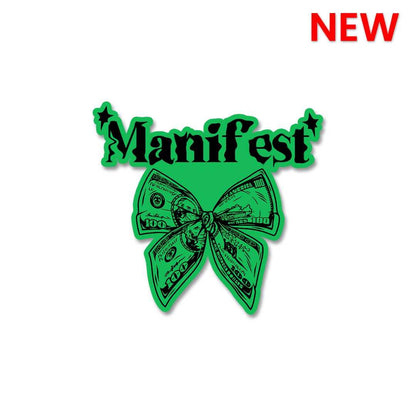 Manifest Sticker waterproof vinyl decal for laptop, bike, car & bottle