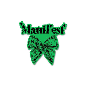 Manifest Sticker waterproof vinyl decal for laptop, bike, car & bottle