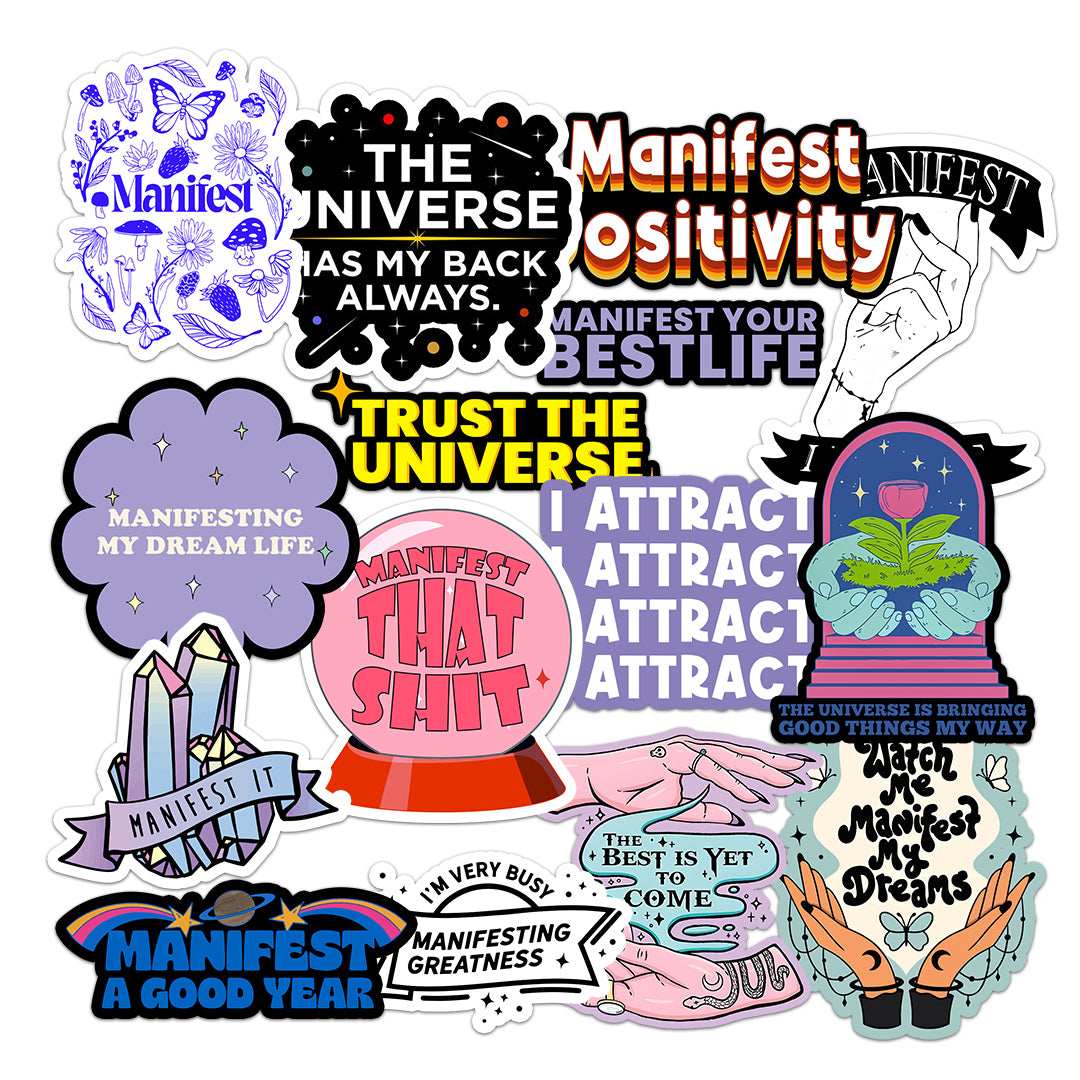 Manifestation Sticker Pack [15 Sticker] - Sticker Packs | STICK IT UP