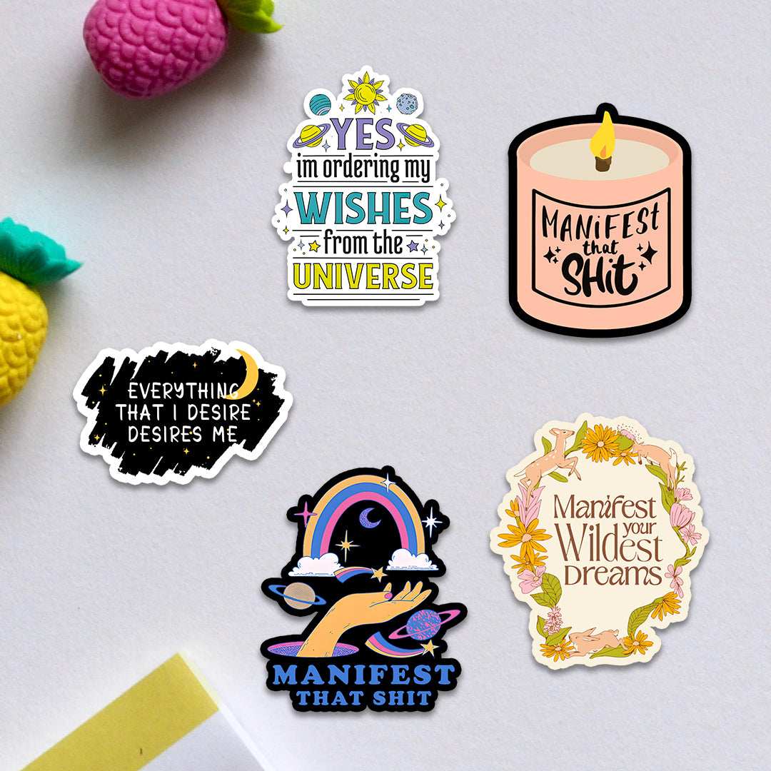 Manifestation Sticker Pack [5 Sticker] - STICK IT UP