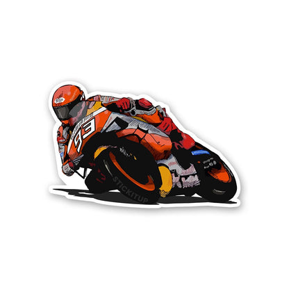 Marc Marquez Sticker waterproof vinyl decal for laptop, bike, car & bottle