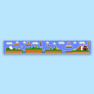 Mario Infinity Sticker waterproof vinyl decal for laptop, bike, car & bottle