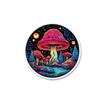 Mashroom Sticker waterproof vinyl decal for laptop, bike, car & bottle