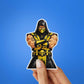 Masked Warrior Fighter Glitter Sticker - Glitter Stickers | STICK IT UP