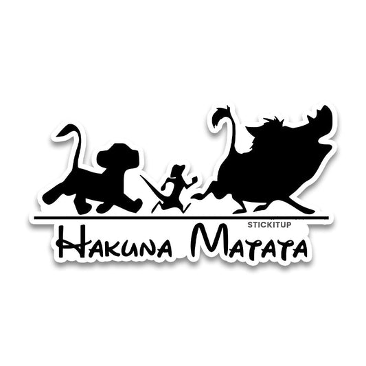 Matata Bumper Sticker waterproof vinyl decal for laptop, bike, car & bottle
