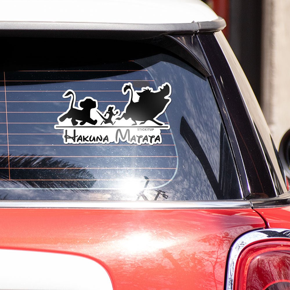 Matata Bumper Sticker waterproof vinyl decal for laptop, bike, car & bottle