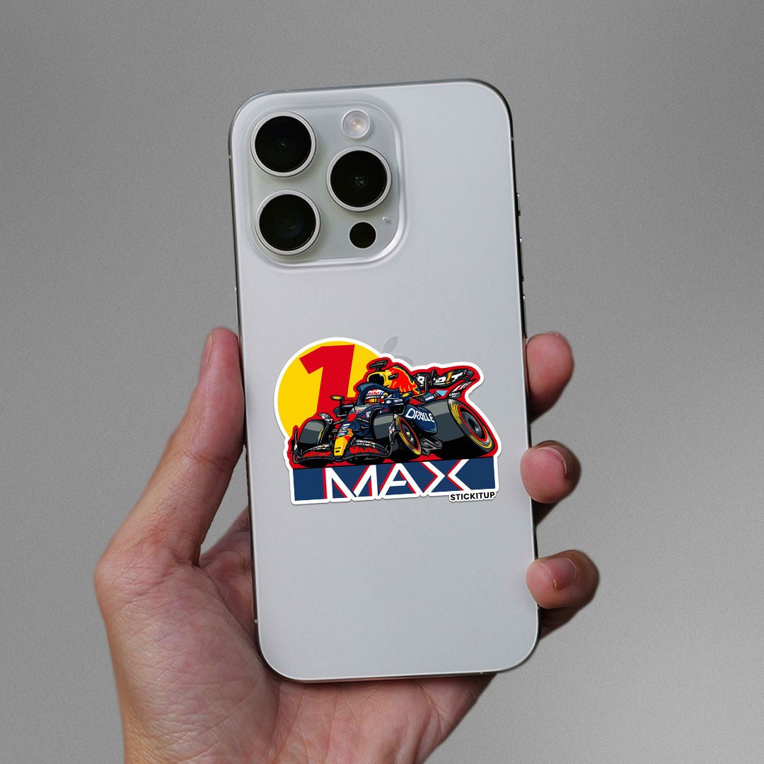 MAX Sticker waterproof vinyl decal for laptop, bike, car & bottle