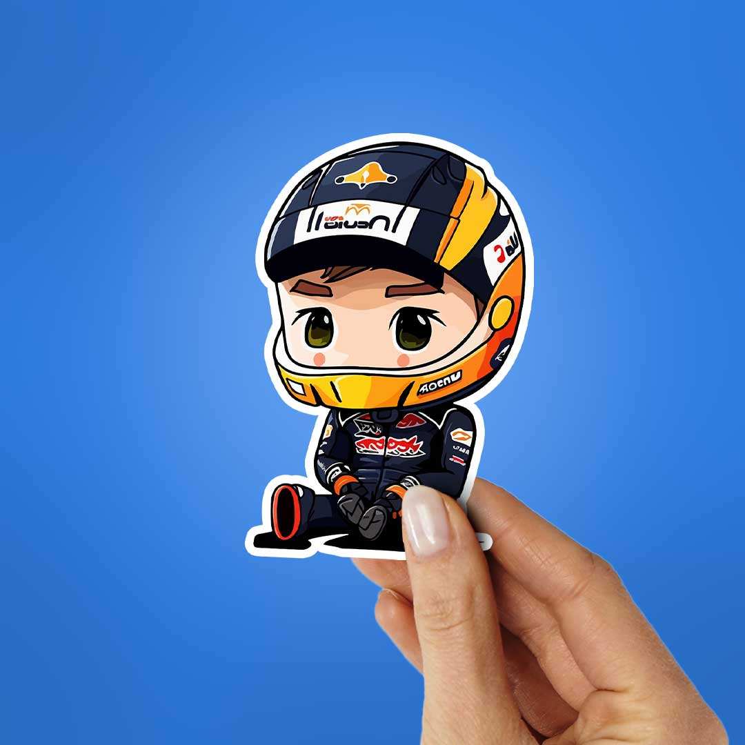 Max Verstappen Chibi Sticker - STICK IT UP