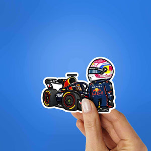 Max Verstappen Sticker waterproof vinyl decal for laptop, bike, car & bottle