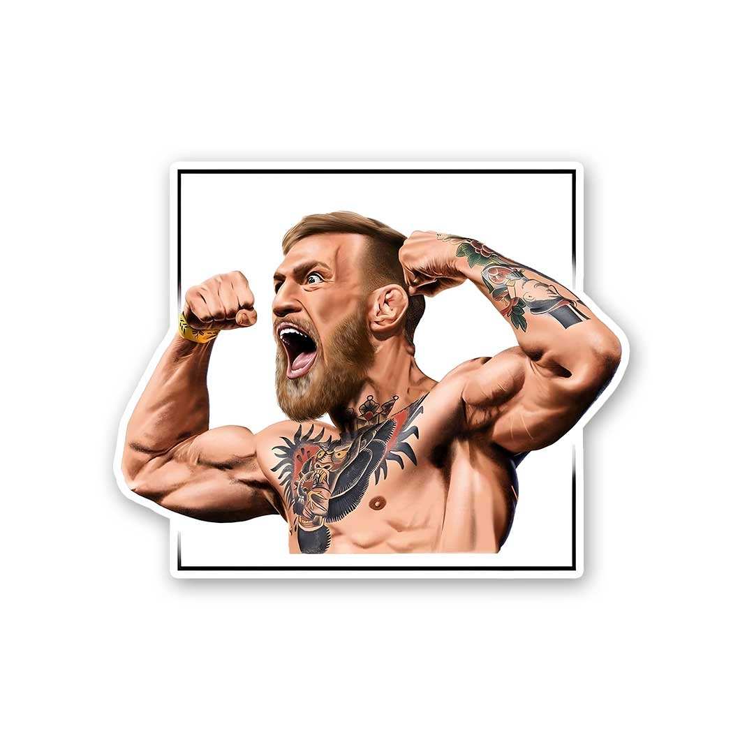 Mc Gregor Sticker waterproof vinyl decal for laptop, bike, car & bottle